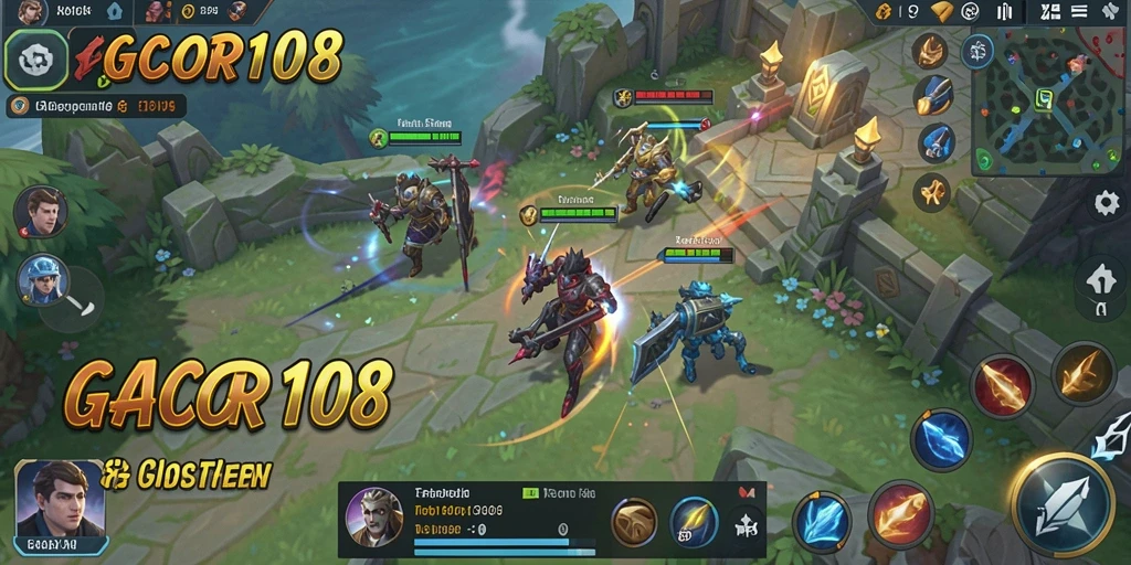 Screenshot GACOR108 menampilkan aksi pertempuran mendalam di gameplay SLG.