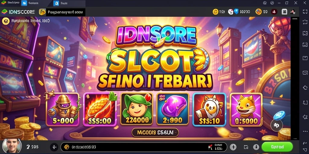 Screenshot gameplay IDNSCORE yang menampilkan keseruan permainan Slot.