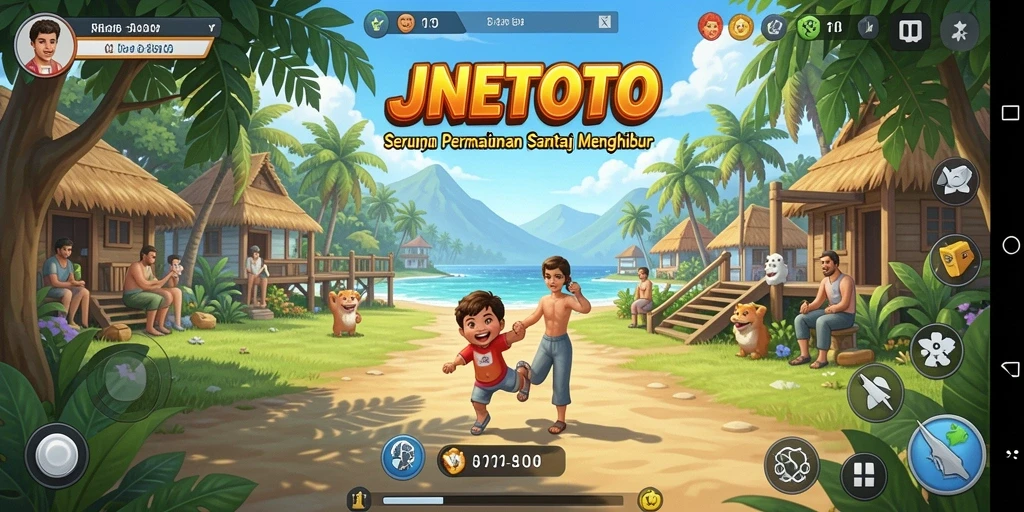 Screenshot JNETOTO menampilkan gameplay seru dengan grafik cerah.