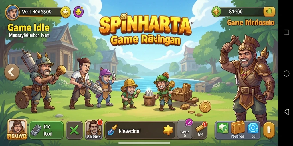 Tampilan menarik dari gameplay <strong>SPINHARTA</strong> yang memikat bagi para pemain Idle.