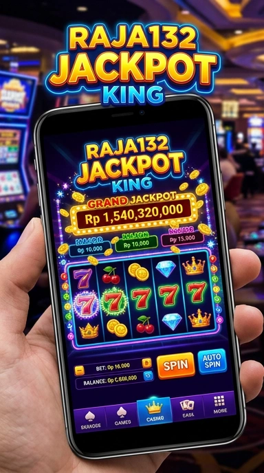 Tampilan antarmuka pengguna aplikasi raja132 yang menarik dan intuitif.